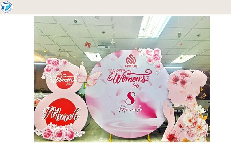 Background 8-3 cho khu vực check-in